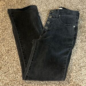 Madewell Black Cali Demi Boot Black Jeans